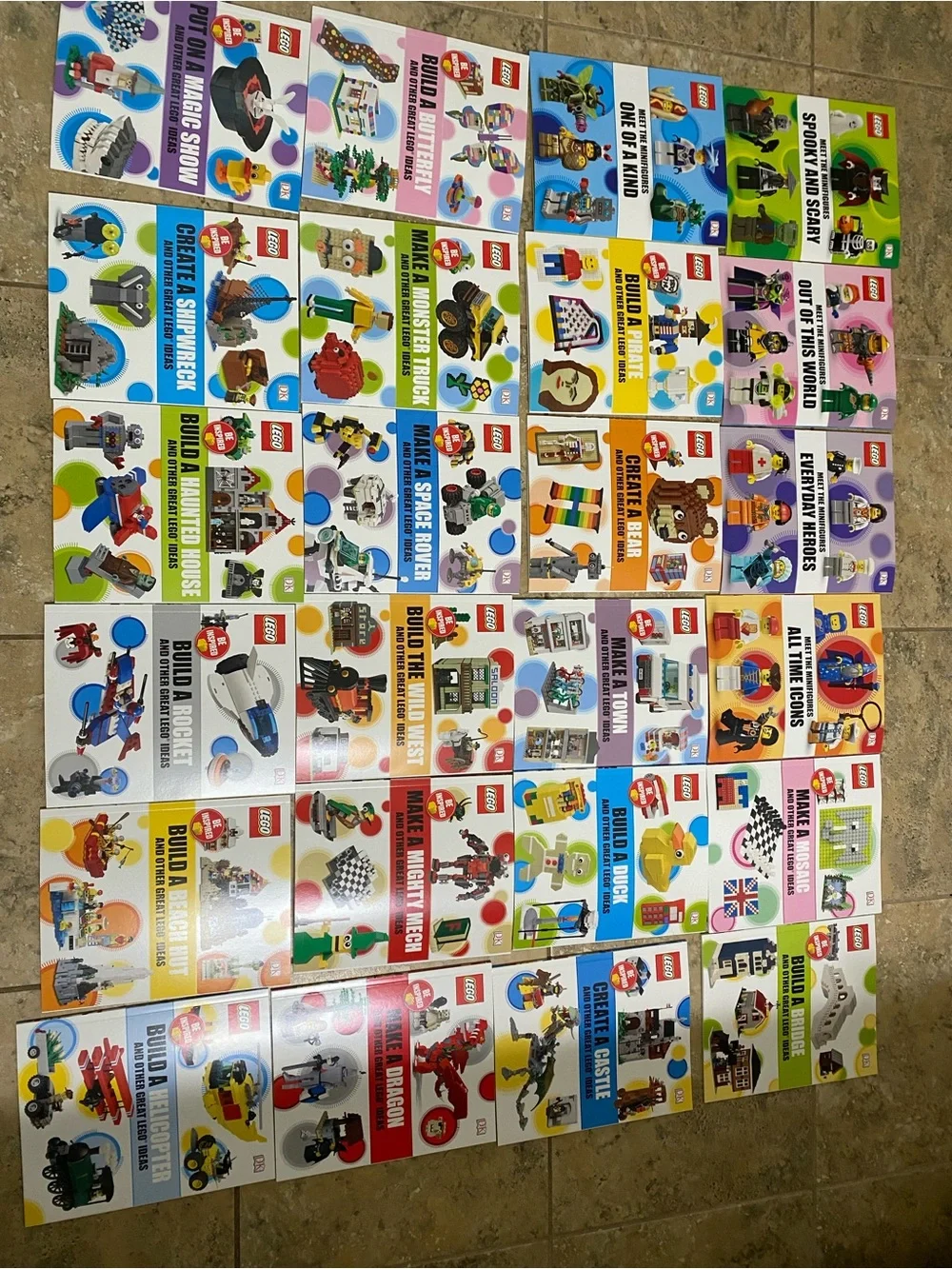 My LEGO World Collection Box Set 24 of 25 Books (Vol 1 Missing) Build Ideas